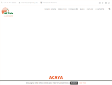 Tablet Screenshot of acaya.es